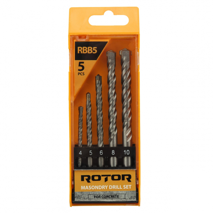 Set burghie pentru beton, 5 piese ROTOR RBB5 [2]