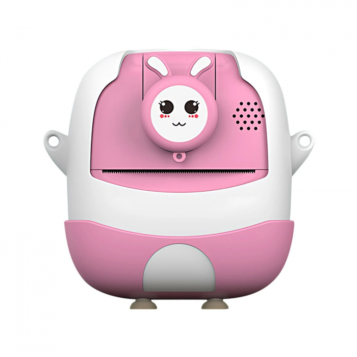 Set Camera Instantanee pentru Copii, Flippy, Ecran HD 2.4'', 24MP, 720P Video, 1200 mAh, cu Functie de Printare Alb-Negru, cablu USB-C, Bluetooth, Compatibil iOS/Android, Imprimare APP, Mode [10]