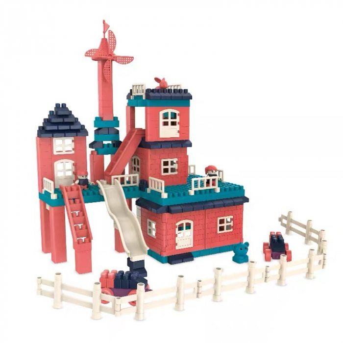 Set constuctii, Flippy, Casa si curte, 251 piese, Multicolor [2]
