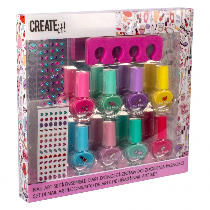 Set creatie pentru unghii, 8 oje + accesorii, Create It!, Multicolor [2]