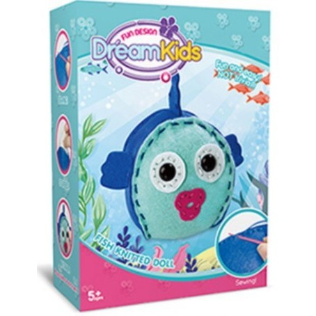 Set creatie perna pentru copii Model 2, Dream Kids, Peste [5]