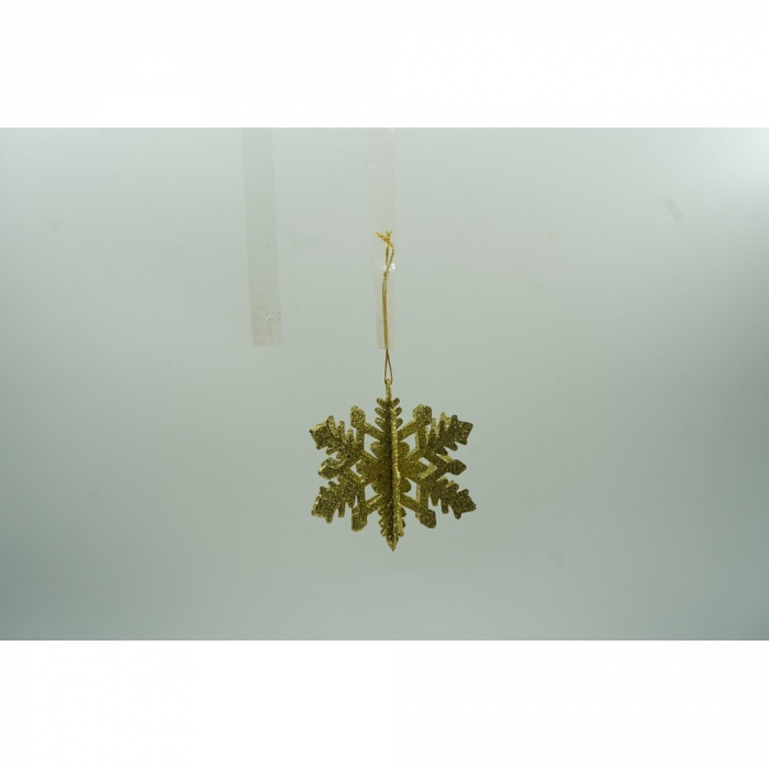 Set de 12 ornamente de brad, Flippy, de tip Glob, Rosu/ Auriu, din plastic, cu finisaj sclipitor , cutie  6  cm adancime x 23  cm lungime x 18  cm inaltime [10]