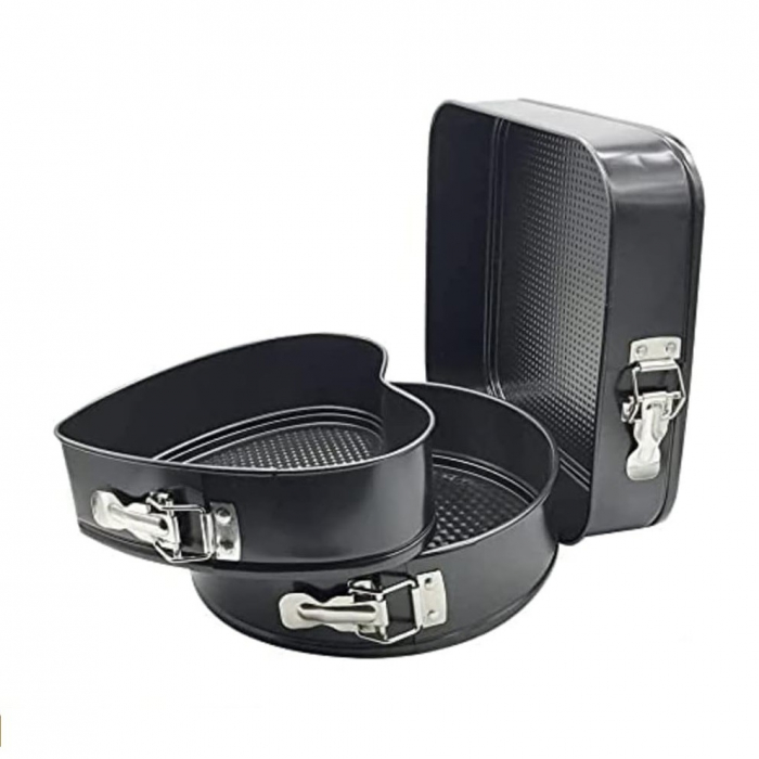 Lichidare Set de 216 Piese de Copt pentru Prajituri, Flippy, 3 Tavi de Copt, Nivelator, Forme Cupcake, Pos pentru Ornat cu 7 Capete, Feliator Tort, din Otel Inoxidabil, Multicolor [3]