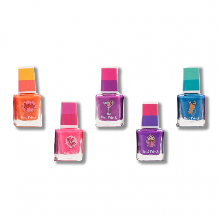 Set de 5 oje care isi schimba culoarea pentru fetite Create It! [2]