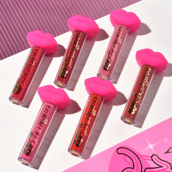 Set de Buze, KEVIN &amp; COCO, Punk Rock, 6 Lip Gloss-uri, 19.3 x 12 cm, Roz/Maro [3]
