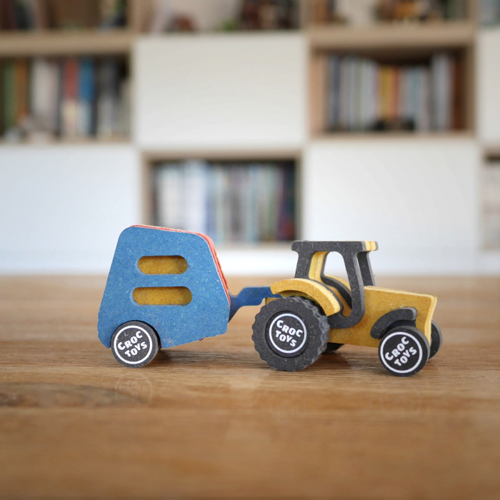 Set de constructie Ferma cu tractor Nathan, Croc toys [3]
