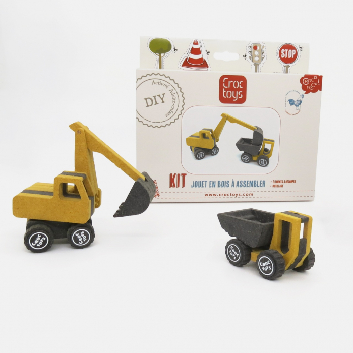 Set de constructie vehicule de santier Marco si Frederic, Croc toys [3]