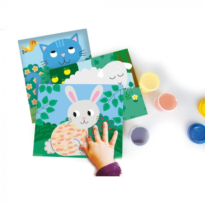 Set de creatie, Sycomore Babyssimo, Picteaza cu degetele, Animale domestice [2]