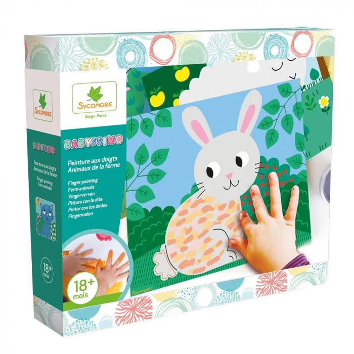 Set de creatie, Sycomore Babyssimo, Picteaza cu degetele, Animale domestice [1]