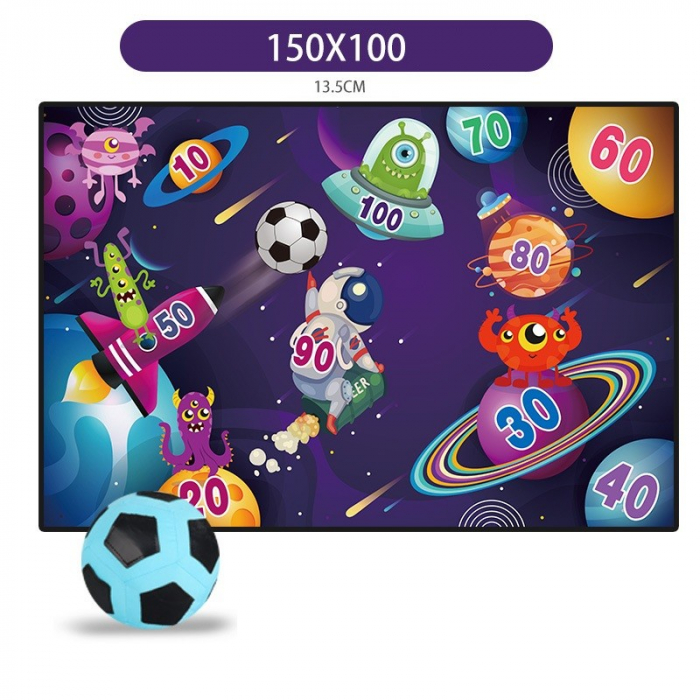 Set de Fotbal Flippy, Joc Recreativ pentru Copii, Model Extraterestrii, Minge cu scai, Poarta din Material Textil, 150 x 100 cm [2]
