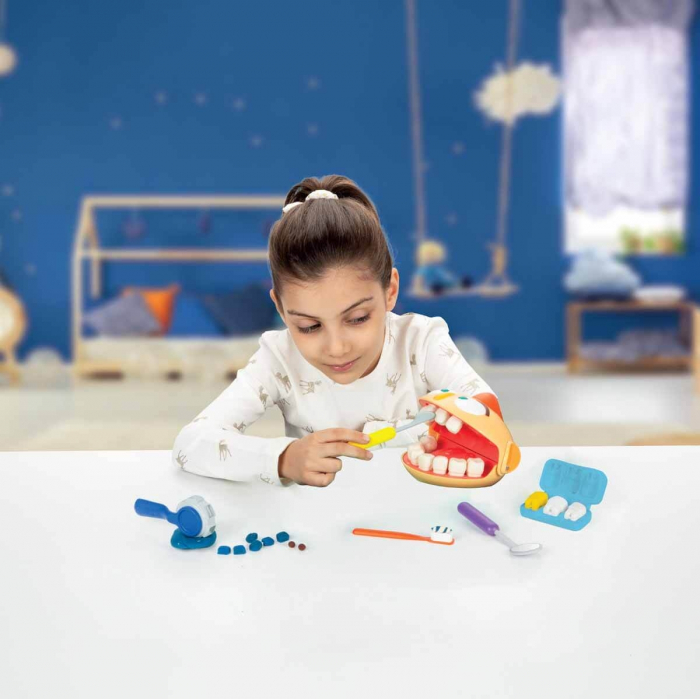 Set de joaca cu plastilina, Crafy, Doctorul Maseluta Junior, 12 piese [7]