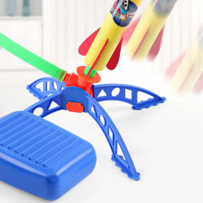 Set de joaca lansare rachete, Lansator cu 3 rachete incluse [6]