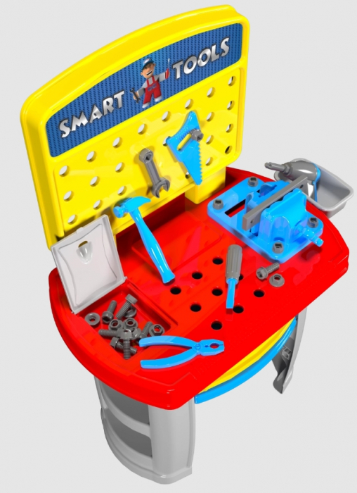 Set de joaca Smart Tools - Banc de lucru pentru copii, 35 piese, 3+ ani, Multicolor [3]