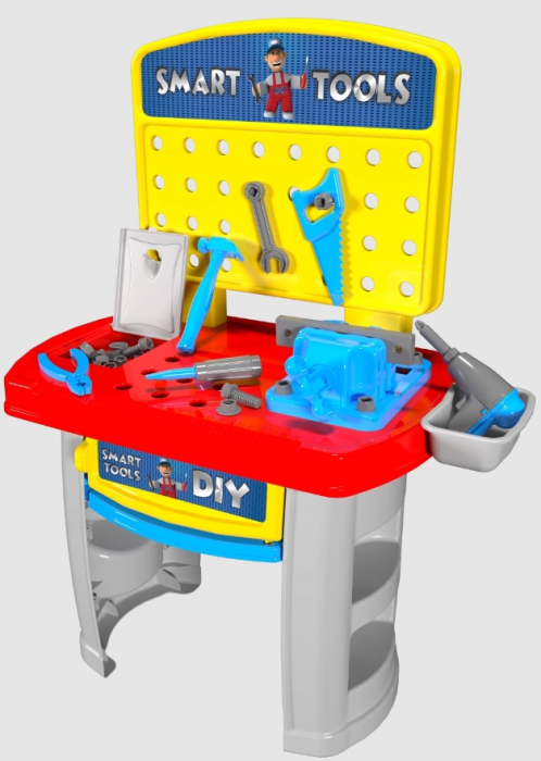 Set de joaca Smart Tools - Banc de lucru pentru copii, 35 piese, 3+ ani, Multicolor [2]