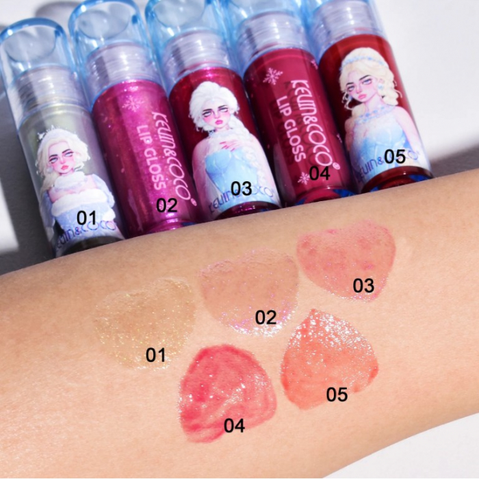 Set de Machiaj Kevin&amp;Coco, 30 de Culori, Farduri de Pleoape, Iluminatoare Lichide, Lip Gloss-uri, Blush, Glitter, Model Regina Ghetii, 24.5x21.2x8.7 cm, Multicolor [8]