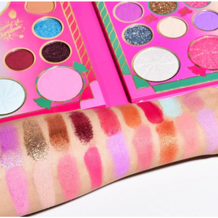 Lichidare Set de Machiaj Kevin&Coco, 72 de Culori, Paleta de Farduri, Iluminatoare, Blush, Model Christmas Babe, Oglinda Glob, 25.5x20x1.7 cm, Multicolor [4]