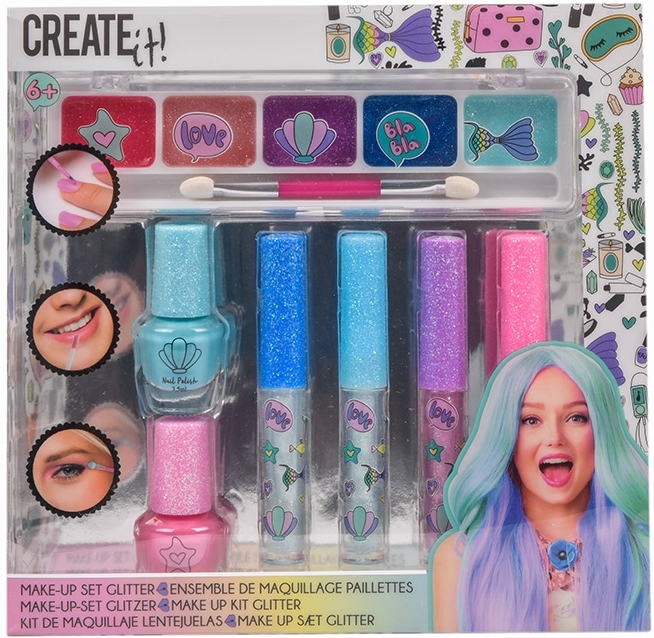 Set de machiaj pentru fetite cu glitter Mermaid Create It! [1]