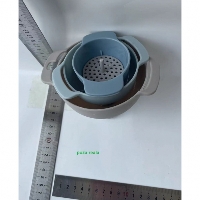 Set de Palnii Multifunctionale + Filtru, Flippy, 4 in 1, din Plastic, 11 x 10 cm, Albastru [6]