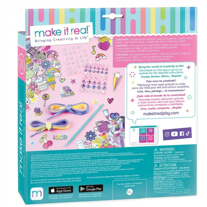 Set de stickere pentru incaltaminte, Make It Real, Rainbow [2]