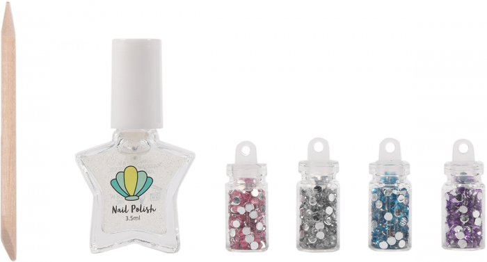 Set de unghii pentru fetite, oja si sclipici 4 culori Create It! [2]