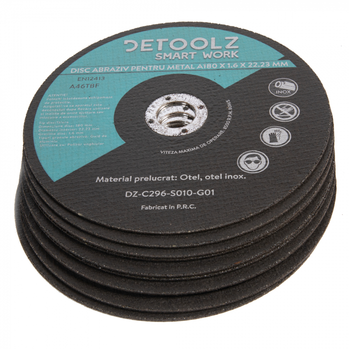 Set disc abraziv pentru metal 180 mm (10/set) [1]