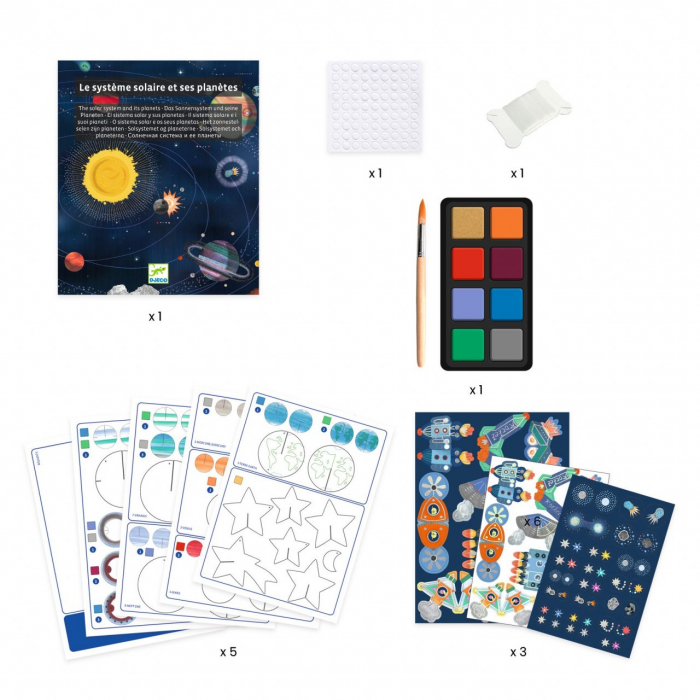 Set DIY decoratie mobila Sistemul solar, Djeco [4]