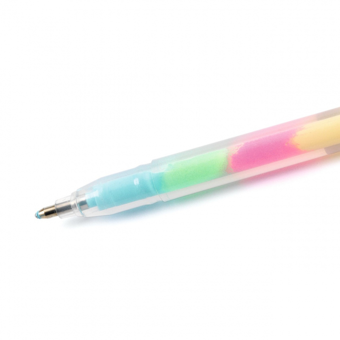Set fluo roll-gel 6 culori combinate, Djeco [2]