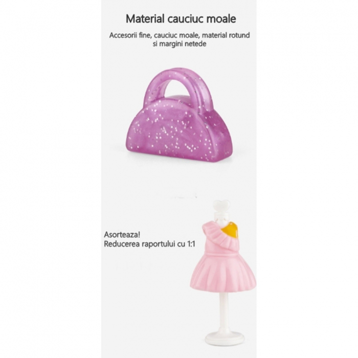 Set garderoba cu tinute, Flippy, casa de papusi cu haine si accesorii [2]
