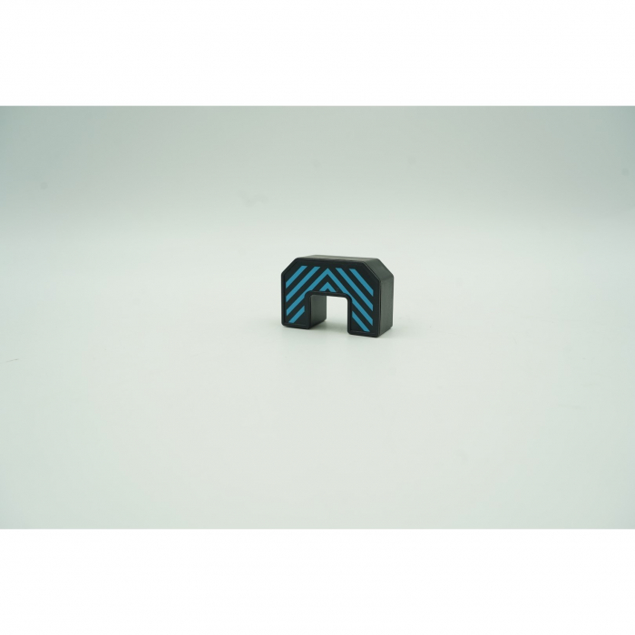 Set inteligent de blocuri magnetice pentru copii, 7 piese, cutie depozitare, robotel, albastru [9]