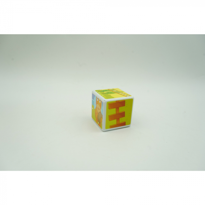 Set inteligent de cuburi magnetice pentru copii, 10 piese, cutie depozitare, puzzle parc de distractii, +3 ani, multicolor [6]