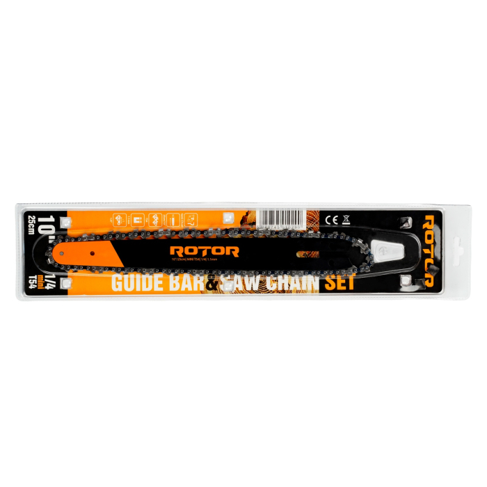 Set lama + lant drujba 10″/25 cm 54T Pas 1/4 1.1 mm ROTOR [2]