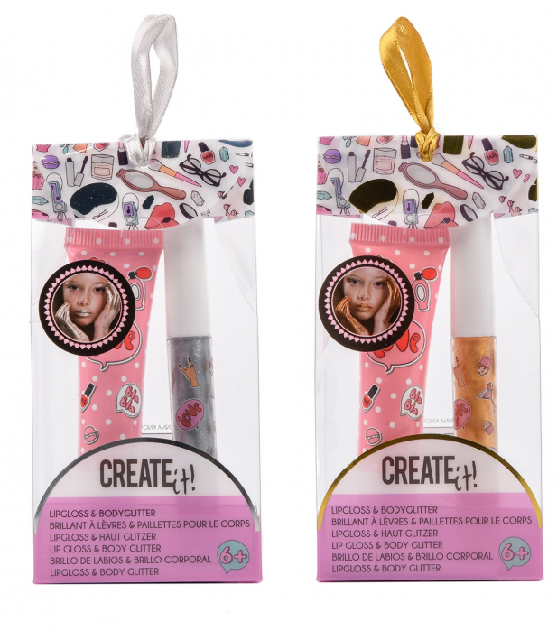 Set luciu de buze si sclipici pentru corp Create It! Diverse culori [2]