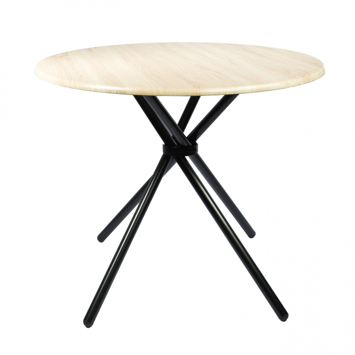 Set masa Kaliope cu 4 scaune, natur, 90x90x77 cm [3]