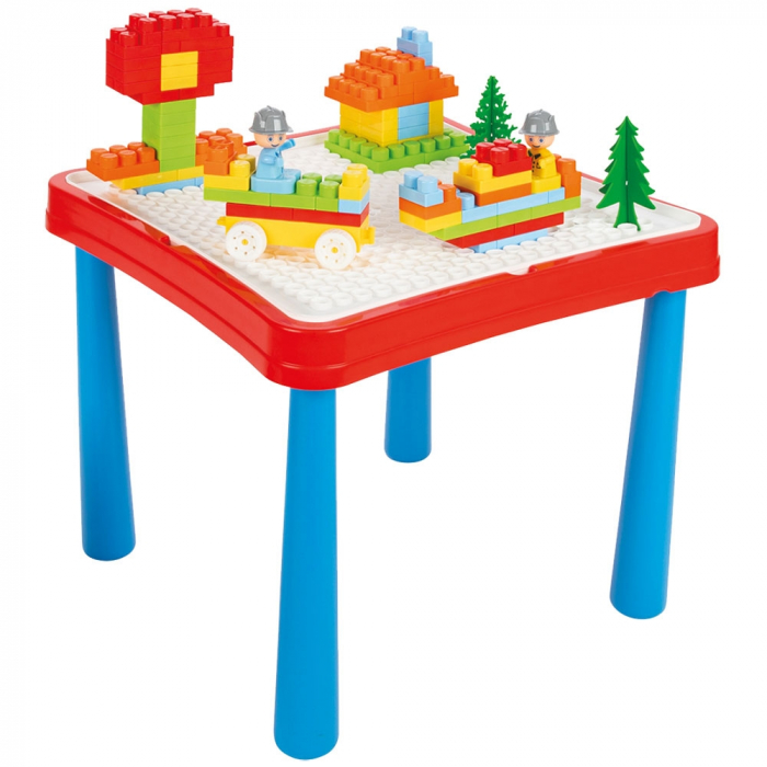 Set masuta cu scaune si cuburi Pilsan Master Study Table cu 121 piese [1]