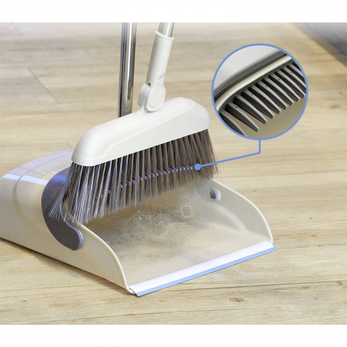 LICHIDARE Set matura si faras cu coada, Flippy, Pentru uz casnic, Plastic/Otel, Maro/Bej, Depozitare verticala, 26x25.5x83 cm [4]