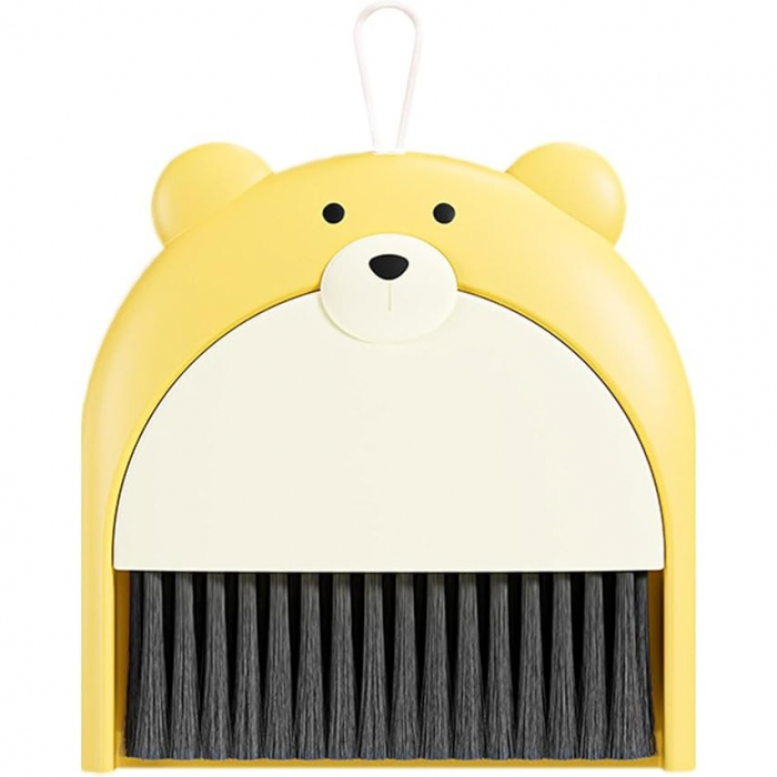 Set Matura si Faras, Flippy, Pentru Birou, din PP, Model Ursulet, 23.5 x 18 cm, Galben [1]