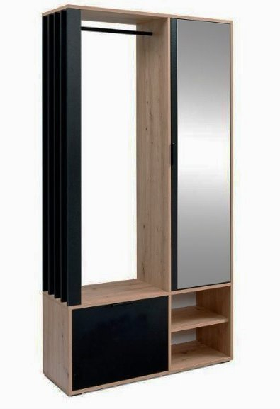Set mobilier hol cu oglinda, Austin, 120x33x190 cm, UnicSpot [1]