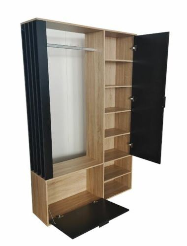 Set mobilier hol cu oglinda, Austin, 120x33x190 cm, UnicSpot [2]