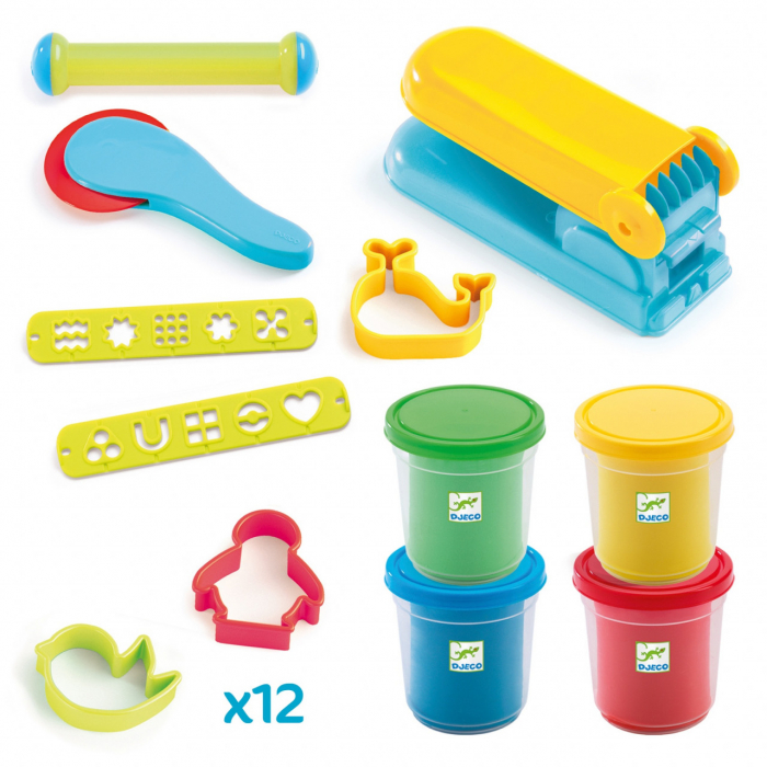 Set modelaj cu plastilina Culori de baza, Djeco [2]
