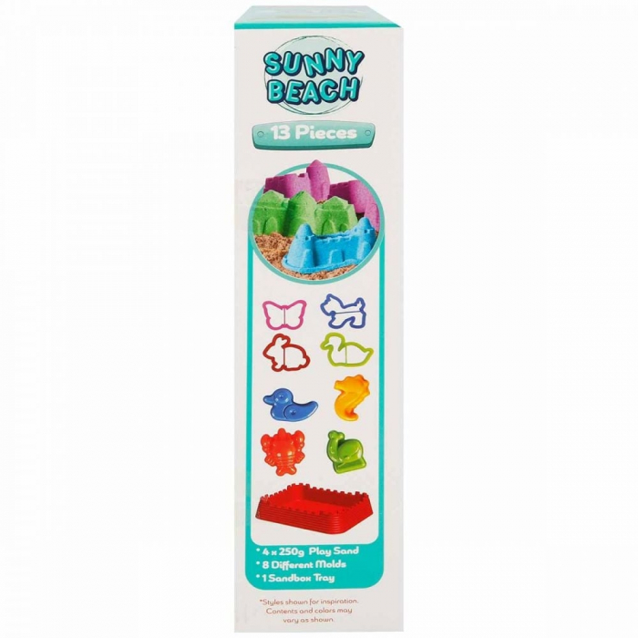 Set nisip kinetic, Crafy Fun Sand, Sunny Beach, 13 piese, 1 kg nisip [4]
