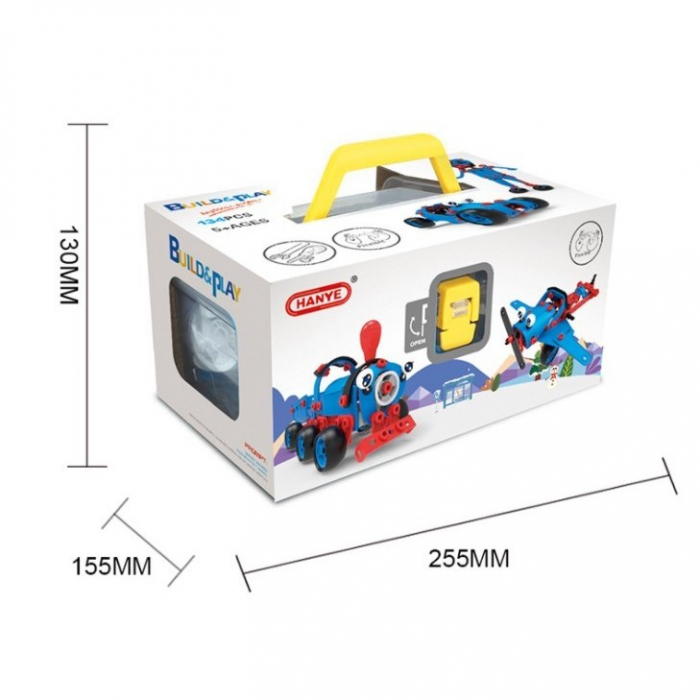 Set pentru construit masini, Flippy, Educativ si creativ, 134 piese [3]
