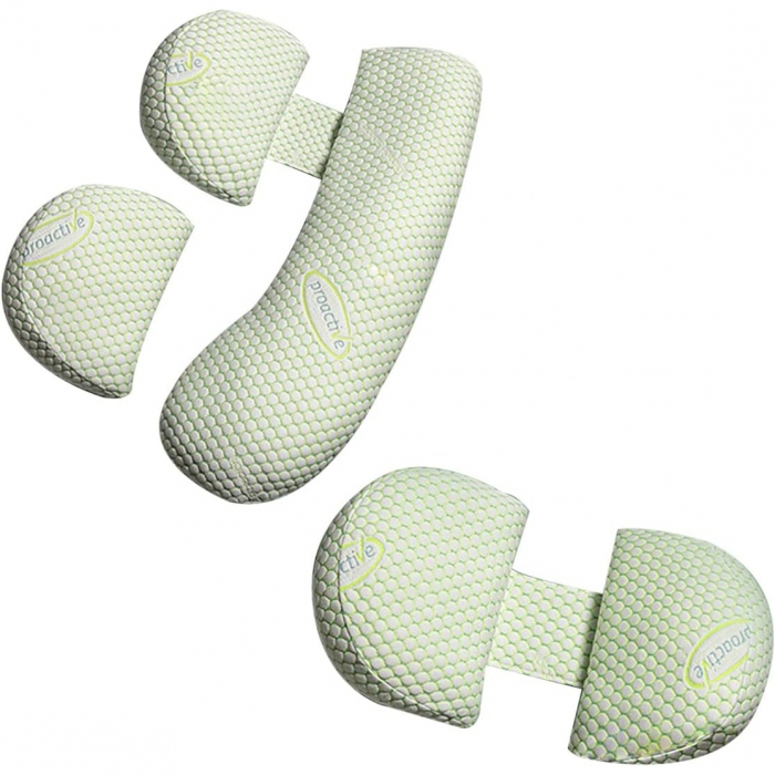 Set Perna pentru Gravide, Flippy, Husa Detasabila, Spuma Moale, Utilizare in Forma H si U, Reglabila, Latime Ajustabila, Proactive, Verde [7]