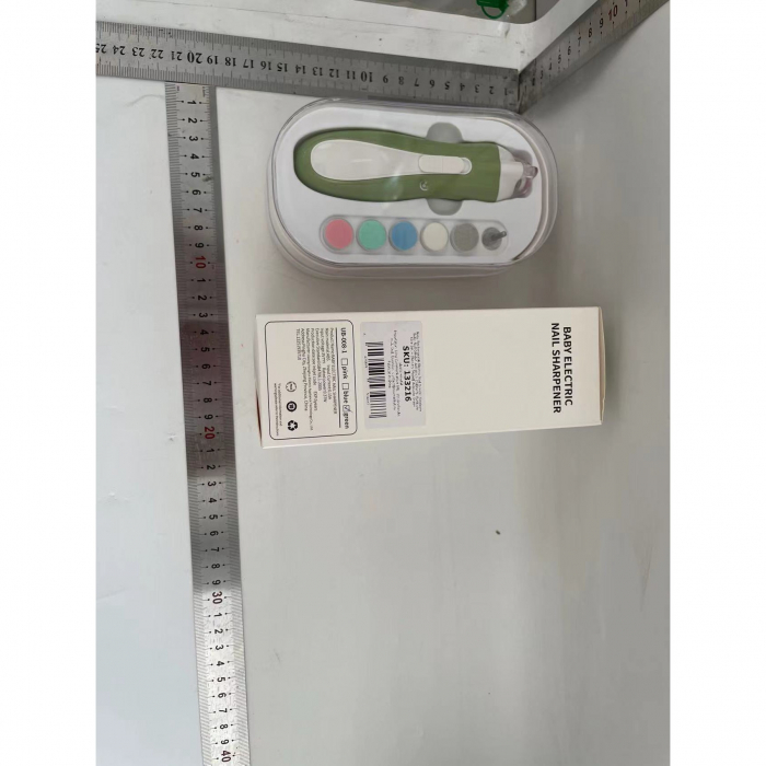 Pila Electrica, Flippy, pentru Copii si Bebelusi, din ABS, 6 Accesorii, cu Lumina LED, 9.5 x 6 x 17 cm, Verde [2]
