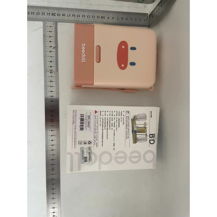 Set 7 Piese de Spalat/Uscat Biberoane, Flippy, Portabil, Peri de Silicon, pentru Tetine, Suzete, Biberoane, Paie, Cutie Inclusa, 16.8 x 12 x 5 cm, Model Porcusor, Roz [2]