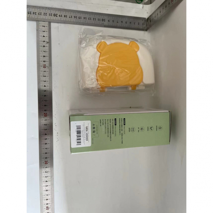 Set 7 Piese de Spalat/Uscat Biberoane, Flippy, Portabil, Peri de Silicon, pentru Tetine, Suzete, Biberoane, Paie, Cutie Inclusa, 16 x 11 x 5 cm, Model Ursulet, Galben [2]