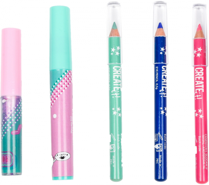 Set produse de machiaj in cutie de depozitare pentru fetite Create It! [5]