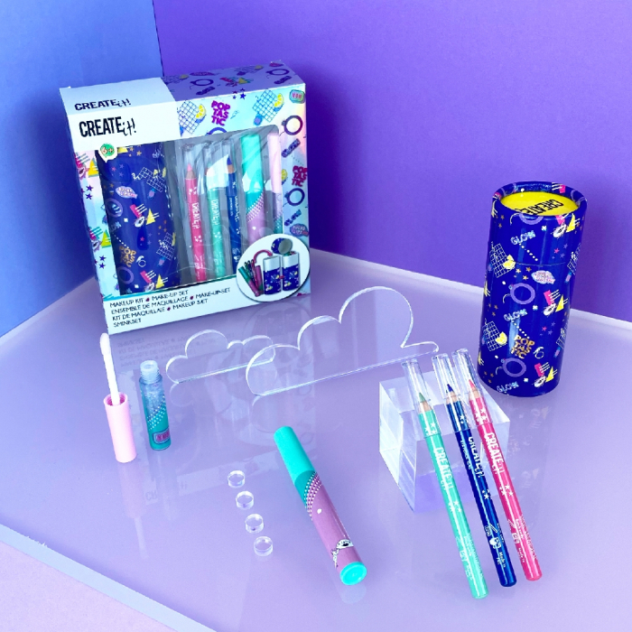 Set produse de machiaj in cutie de depozitare pentru fetite Create It! [3]