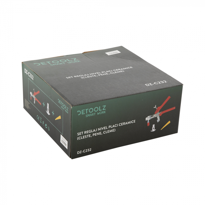 Set reglaj nivel placi ceramice cleste, pene,cleme [2]