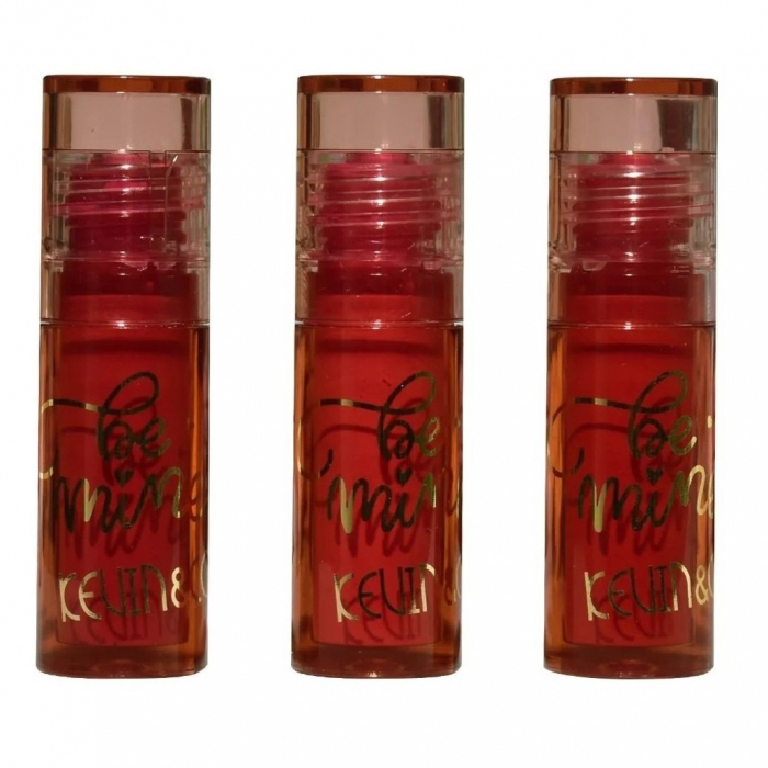 Set Rujuri de Buze Mate, KEVIN &amp;amp; COCO, Be Mine 3 Culori, Lip-Gloss, 11 x 7.3 x 2.7cm, Roz, Varianta A [7]
