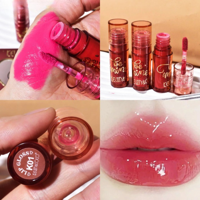 Set Rujuri de Buze Mate, KEVIN &amp;amp; COCO, Be Mine 3 Culori, Lip-Gloss, 11 x 7.3 x 2.7cm, Roz, Varianta A [3]